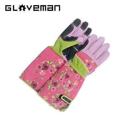 China Garden Labor GLOVEMAN Women's Long Sleeve Thorn Proof Garden Safety Work Gloves Ladies Light Up Protective Gardening Glove for Yard and Outdoor Work for sale