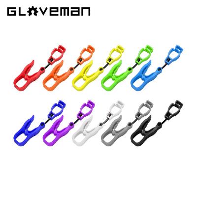 China Plastic Colorful Plastic Clip Anti-lost Holder Gripper Glove Construction Worker GLOVEMAN Clips For Gloves for sale