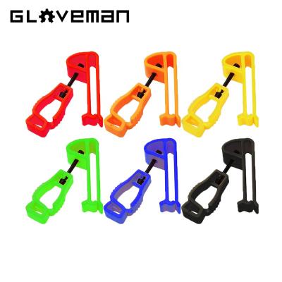 China Work Plastic Plastic Gloves Safety GLOVEMAN Tether Hook Fixing Loop Grabber Holder Clip Anti-lost Clip for sale