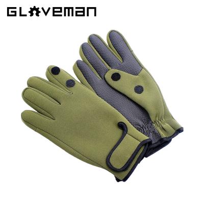 China Assembly GLOVEMAN Neoprene Outdoor Sports Fishing Gloves Waterproof And Non Slip for sale