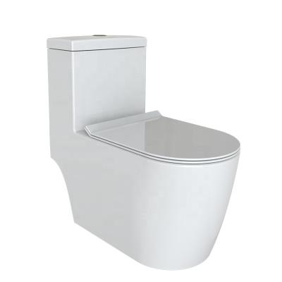 China Automatic Operation Stunning Ceramic WC One Piece Sanitary One Piece Bathroom Ware Modern Lavatory Toilet for sale