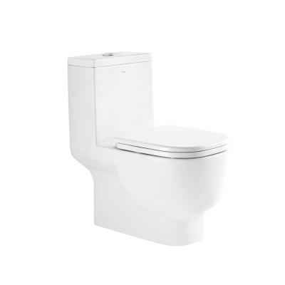 China BOLINA Double-Flow Style Popular P-Trap Dual Flush One Piece Toilet With Soft End for sale