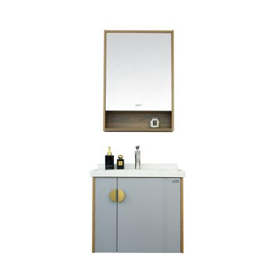 China Modern Ceramic Wash Basin Customized Personal Bathroom Cabinets With Buffer Hinge for sale