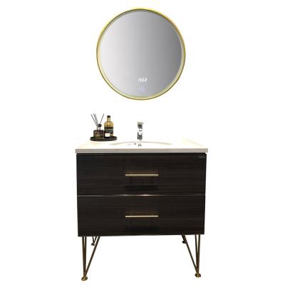 China Modern High Quality Nordic Style Smart Bathroom Mirrored Cabinet Freestanding Vanity Melamine Panel 25-35 Days Modern Rectangle Bolina for sale