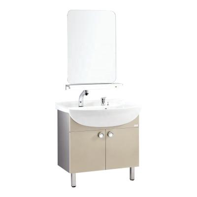 China New Stainless Steel Bathroom Cabinet Modern Good Quality Modern Bathroom Furniture European Bathroom Vanity for sale