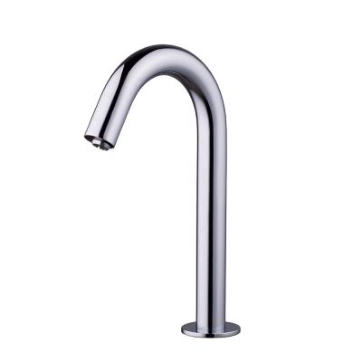 China Sense Faucets Infrared Chromed Automatic Water Saving Faucet Basin Faucet Water Sensor Bathroom Mixer Taps for sale