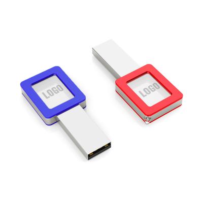 China Promotional Metal Christmas Gifts 256mb-128gb Led Light USB Flash Drive With Custom Logo for sale