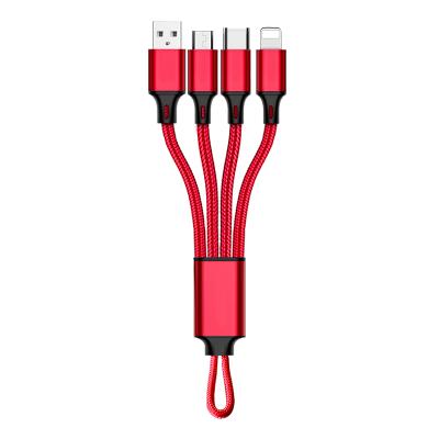 China Custom Micro Type C 3in1 USB Charger Promotions Gifts Bestselling Logo Portable Multifunction Cable USB Cable for sale