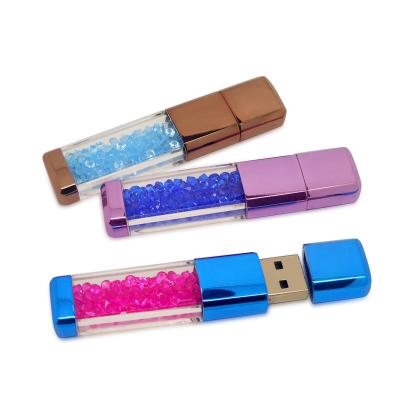 China 2gb 4gb 8gb 16gb Rectangle Crystal Twinkle USB Flash Drive for sale