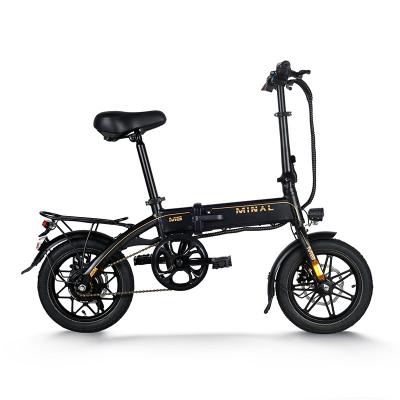 China New 2022 Aluminum Alloy 36v 350w Mini Folding Electric Bike Plegable E Bike City Folding Electric Bicycle 14 Inch for sale