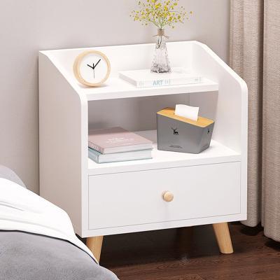 China Wholesale Foldable Simple Economic Stand Bedroom Factory Bedside Table Storage Minimalist Bedside Table for sale