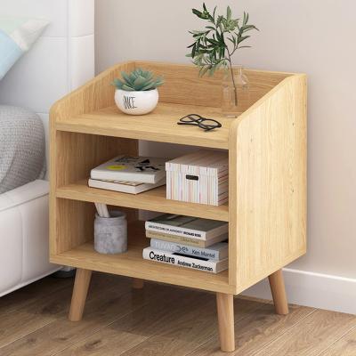 China Foldable Creative Multifunctional Simple Bedside Cabinet Wooden Storage Cabinet Nightstand With Drawer for sale