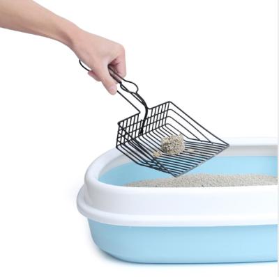 China Large Metal Pet Bin Spatula Non-nicotine Cat Litter Box Spatula Quick Filter Pet Toilet for sale