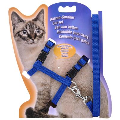 China Wholesale Customized Spot Cat Rope Trunk With I-Shaped Nylon Walking Rope Cat Traction Belt Cat Trunk Strap Pet Pulling Rope for sale