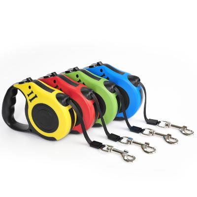 China Small Stored Dog Automatic Extendable Retractable Retractable Leash Rope Pet Training Traction Dog Chain for sale