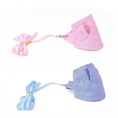 China Custom Striped Small Pet Chest Pull Rope Dutch Squirrel Back Rope Chest Strap for sale