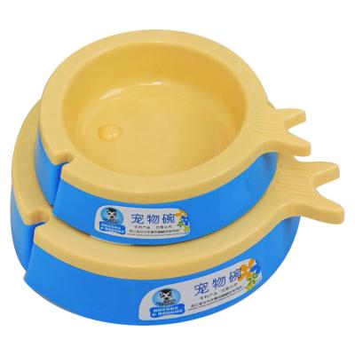 China Stocked Cute Animal Pet Doctor Cartoon Cat and Dog Bowl Plastic Pig Snail Pet Supplies for sale