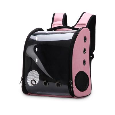 China Breathable Cat Bag Space Pet Cat Bag Transparent Portable Backpack Pet Space Capsule Pet Bag for sale