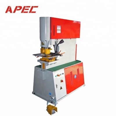 China Metal Sheet Stamping APEC Single Head Hydraulic Punching Machine For Aluminum Joint Metal Hole Puncher Iron Worker for sale