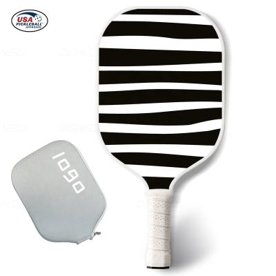 China Customizing Dongli Sports Custom Carbon Fiber Professional Thermoforminng Honeycomb Lightweight Pickleball Paddles with cover for sale