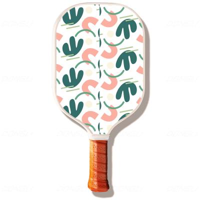 China Customizing Dongli Sports Wholesale USAPA Approved Glass Fiber Pickleball Paddle single custom  friction surface graphite composite for sale