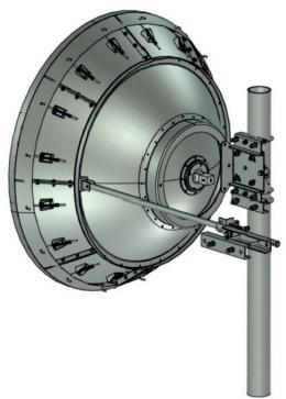 China 1.2m/4ft Standardleistung doppelt polarisierte Mikrowellen-Parabolantenne zu verkaufen