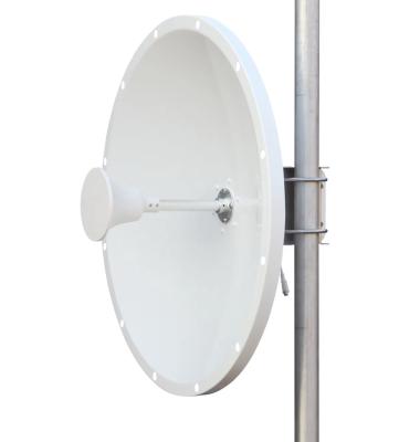 China Antenna de microondas de 5 GHz para transmisión de señales de punto a punto al aire libre 30 dBi Gain Diseño compacto en venta