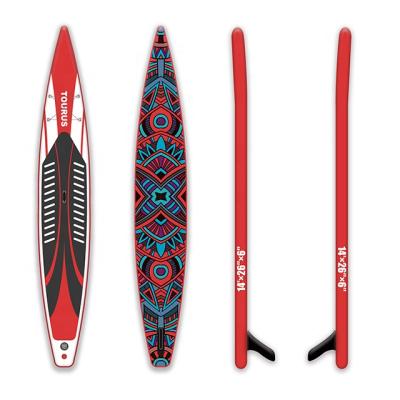 China Water Sports Area Style New 14ft Inflatable Sup Board Inflatable Racing Paddle Board Stand Up Paddle Board Racing Sip Racing Paddle Board for sale