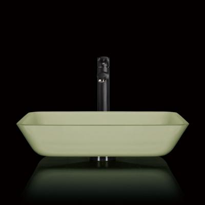 China Modern Wholesale Colorful Sanitary Sink Crystal Glass Table Top Washbasin ware Art Wash Basin Price Glass for sale