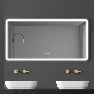 China Modern Wall Smart Lighted Mirror Lighted Bathroom Fog Mirror Led Bathroom Mirror With Led Light for sale