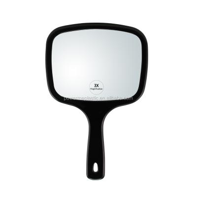 China Magnifying Double Sided Hand Held Salon Makeup Mirror for sale