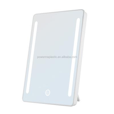 China Square Lighted Smart Desk Mirror With Touch Switch for sale