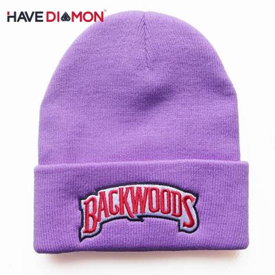 China breathable & Wholesale Knitted Winter Beanie Backwood Beanies Leisure Embroidered Warm Hats Waterproof for sale