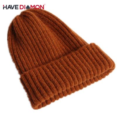 China Spring COMMON High Quality Black White Cotton Autumn Hat Acrylic Beanies Character Solid Embroidered Beanie for sale