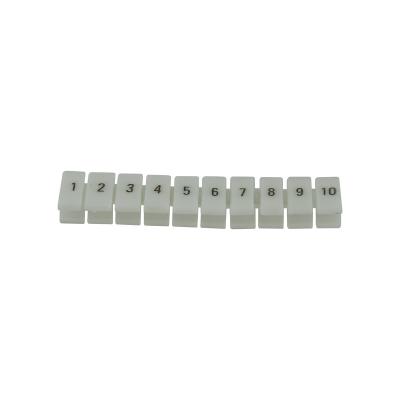 China Conductor and cable marking. ZB4 marker strip for UK DIN rail terminal blocks for sale