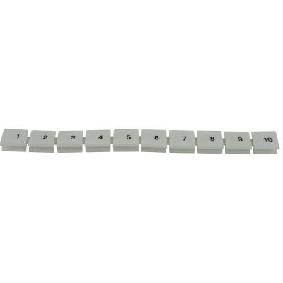 China Conductor and cable marking. ZB10 marker strip for UK DIN rail terminal blocks for sale