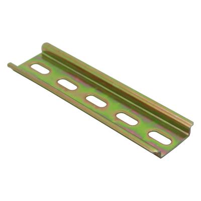 China Sale Standard 35mmx7.5mm Steel Perforated Hot Din Rail Electric Rack TH35-7.5 Din Rail 12cm Electric Rack Rail For MCB Fencing for sale