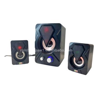 China No Speaker E-1306 Hot Selling Active Computer Home Theater System Subwoofer 2.1 Wireless Speaker With USB for sale