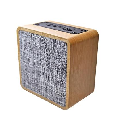 China No Load Small 57Mm Loudspeaker Beige Active Portable Radio Woofer Small Price Q4 Usb Wooden Speaker for sale