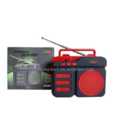 China No RM-S207 Mini Wireless Portable Retro Speaker With Antenna Compact Stereo ABS Plastic for sale