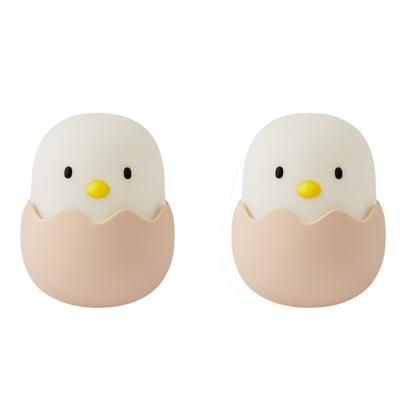 China Modern Led Kids Night Light for Kids Silicone USB Rechargeable Animal Chick Touch Bedside Night Lamp Bedroom Decor Gift Softly for sale