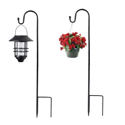 China Garden Hanging Rack 2pack 100cm Hooks With 2 Forks Outdoor Stable Low Adjustable Garden Fork Flower Basket Bird Feeder for sale