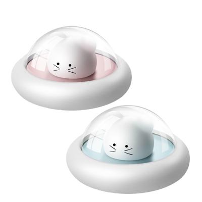 China Modern USB Charging Dimmable LED Night Light Cartoon UFO Baby Kids Lamp Timeable Touch LED Smart Night Lamp for sale