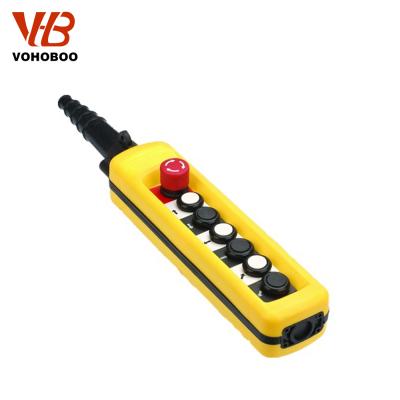 China Construction Industry Machinery Waterproof Crane Control Push Button Crane Switch Hoist Pendants for sale