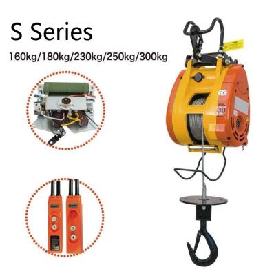 China Electric Winch 220V 160kg 180kg Mini Suspending Electric Winch 30m High Quality Scaffolding Cranes for sale