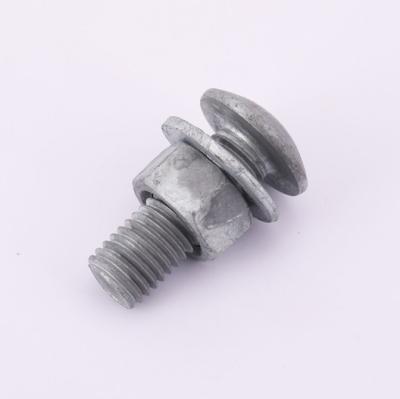 China Round Head Square Neck Construction Trolley Bolts DIN Hot Dip Galvanized Carbon Steel 603 Cup Square Neck Head Bolts for sale