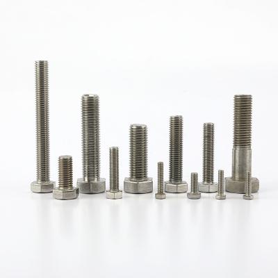 China Stainless Steel 304 DIN933 M8*10 A2-70 Hex Bolt Hex Head Bolts With Full Thread for sale