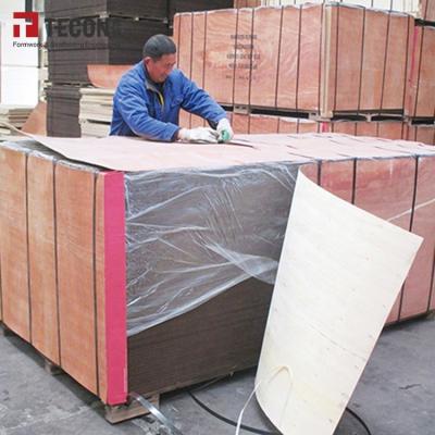 China Conventional Formwork 12mm 15mm 18mm 21mm Film Faced Plywood For Steel Frame Formwork for sale