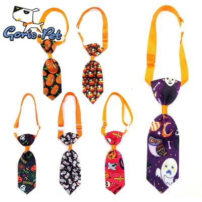 China 2019 Viable New Halloween Cartoon Pet Bow Tie And Bandana High Quality Dog Bow Tie for sale