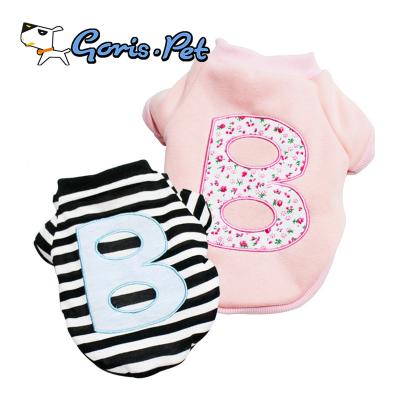 China Wholesale Simple Viable Single Letter Pet T-Shirts Masks Dog Shirts for sale